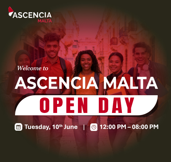 Students promoting the Ascencia Malta Open Day event